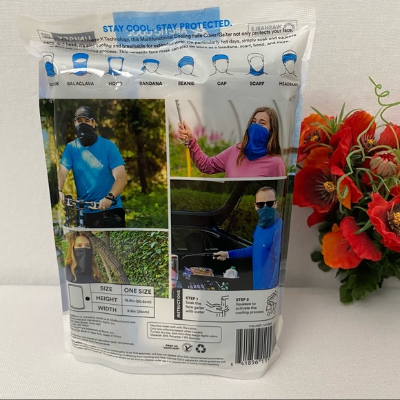 Arctic Cool Unisex Cool Face Cover/Gaiter,NWT - Picture 2 of 5